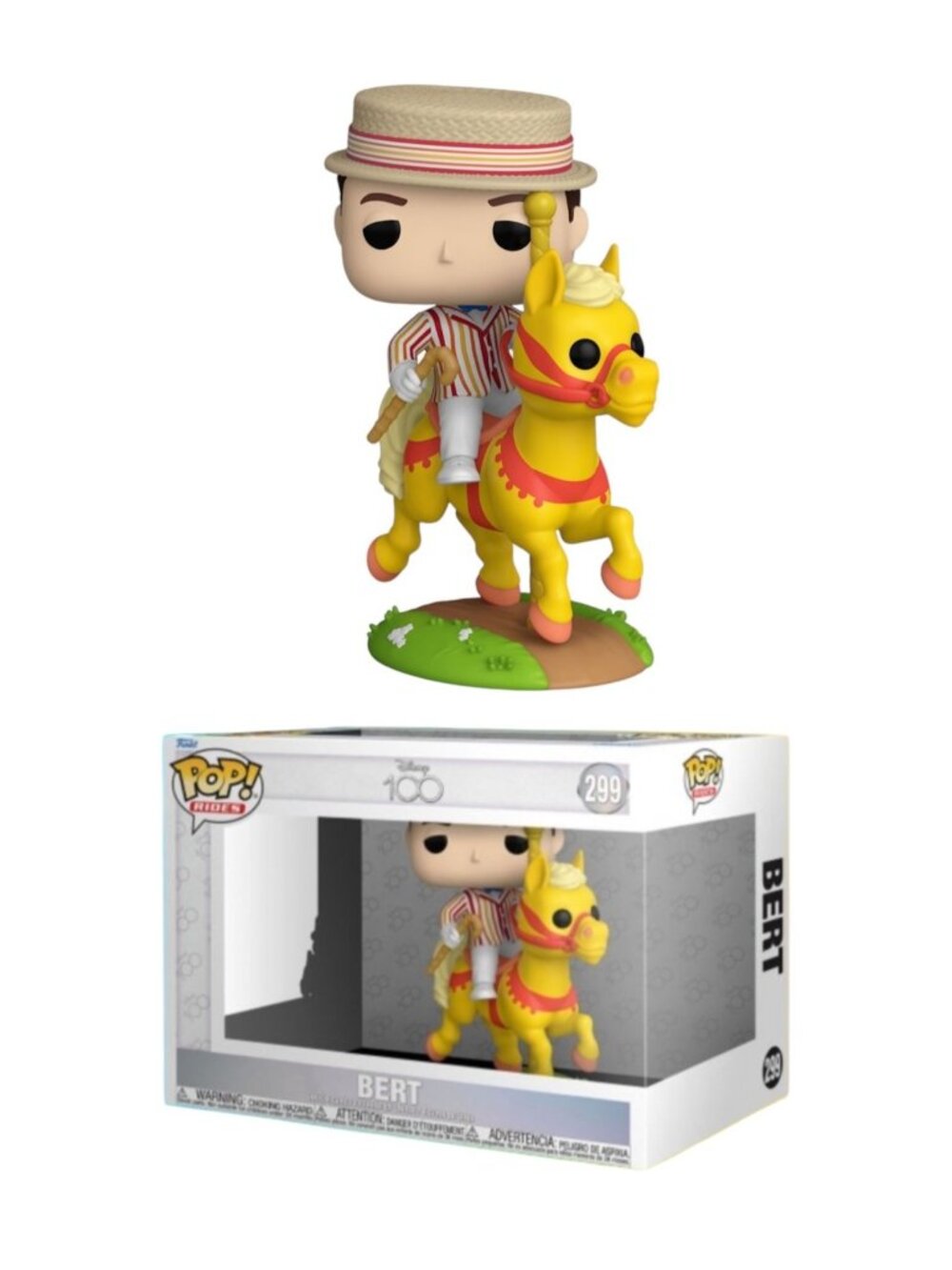 Funko Pop! Rides Disney 100 Mary Poppins Bert With Horse #299 Figure Collectible